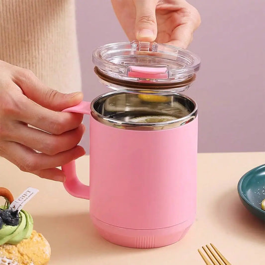 Leakproof Stainless Steel Coffee Mug with Straw - Ideal Kitchen Drinkware for Adults