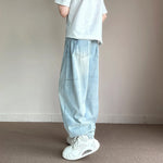 Baggy Jeans High Street Straight Wide Trousers Washed Y2k Pants Male