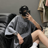 Privathinker Frauen Wildleder Tops Gothic Brief Grafik Mode Marke T-shirts Harajuku T-shirts
 Vintage Hip Hop Damenbekleidung