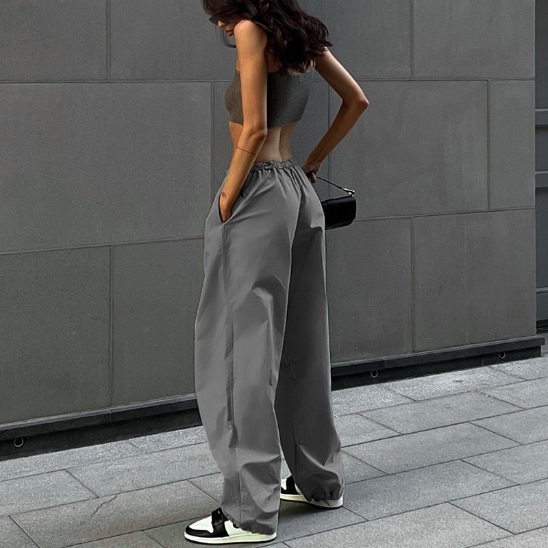 Trousers Women Casual Outfits Streetwear Baggy Wide Leg Sweatpants - xinnzy