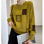 Womens Autumn and Winter Vintage Patchwork