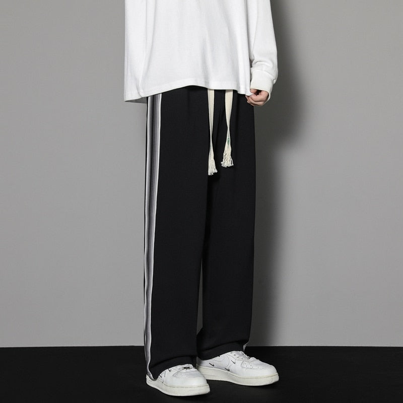 Sweatpants Men Straight Pants Male Loose Harajuku Pants Streetwear Oversize Sports Men - xinnzy