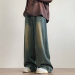 Wide-leg Denim Trousers Oversize Streetwear Casual Baggy Straight Jeans