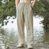 Men's Beach Pants JoggersStreetwear Cotton Linen Sweatpants Casual