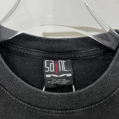 Oversized Saint T-Shirt Men Women Vintage Letter Print Streetwear