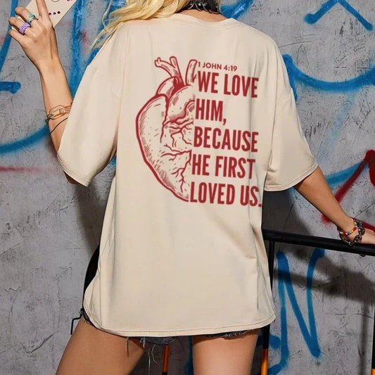 Faith Streetwear Tee Jesus Back Print Bible Verse T Shirt