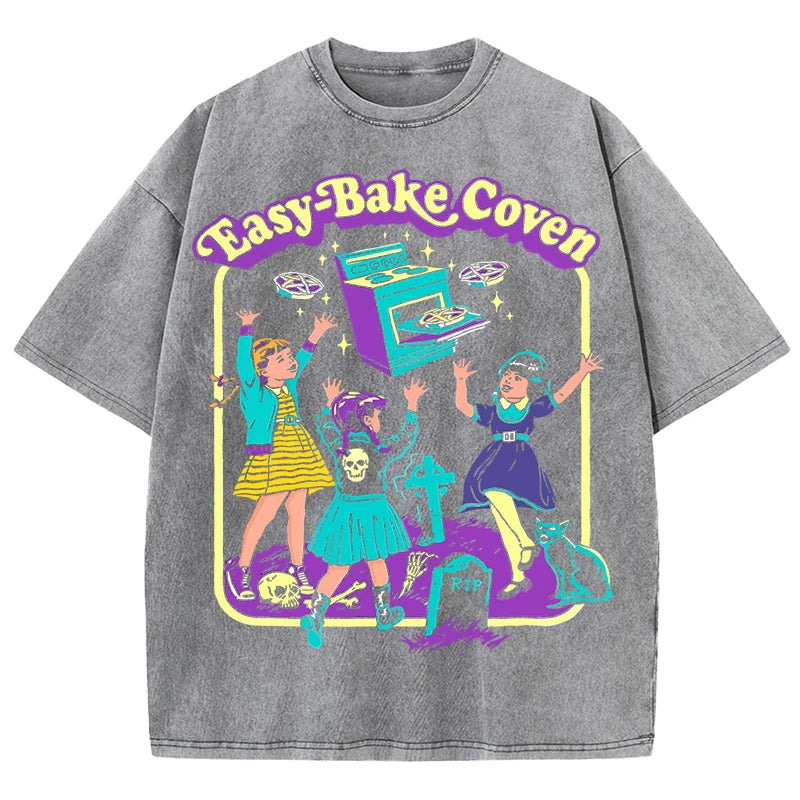 Fashion Must-Have Washed T-Shirt for Men Summer Casual Loose Streetwear