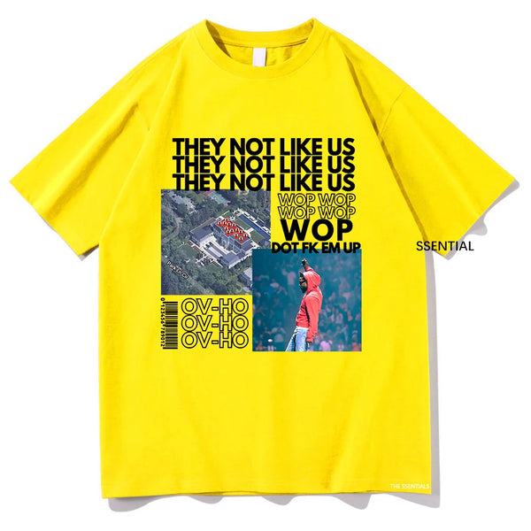 Kendrick Lamar Not Like Us Tshirt Clothing Harajuku Kawaii Tops Summer
