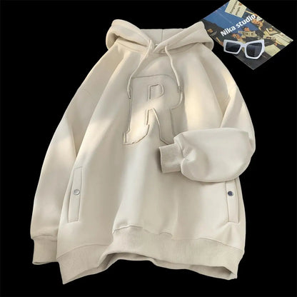 Men Harajuku Letters Hoodies Casual Oversized Hoodie