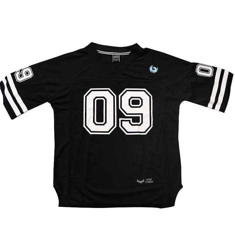 Men's Vintage Mesh Basketball Tee Quick-Dry Oversized Gym Shirt