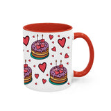 Croissant Pattern 3d Print Hot Mug 11oz Mug Tea Coffee Cup Valentine's Day