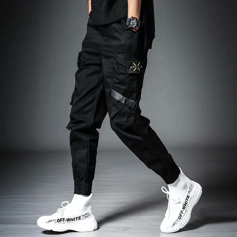 Harajuku Joggers Cargo Pants Men Fashion Military Techwear Streetwear Hip Hop