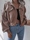 2024 Women's Jacket Single Breasted Pocket Street