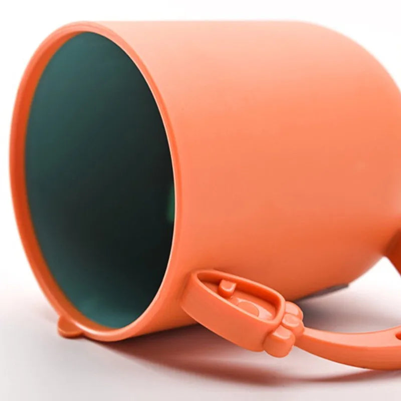 Set of 2 Plastic Cartoon Cup Drinking Mug Water Tumbler for Kids / Children (Rabbit)