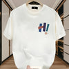 Mens Cotton Tshirt Fitted Crew Neck Minimalist Streetwear Basic