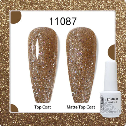 8ml Pure Color Gel Nail Polish Nail Art Manicure Semi Permanent