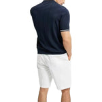 Ribbed Knit Polo Breathable Cool And Stylish For Men