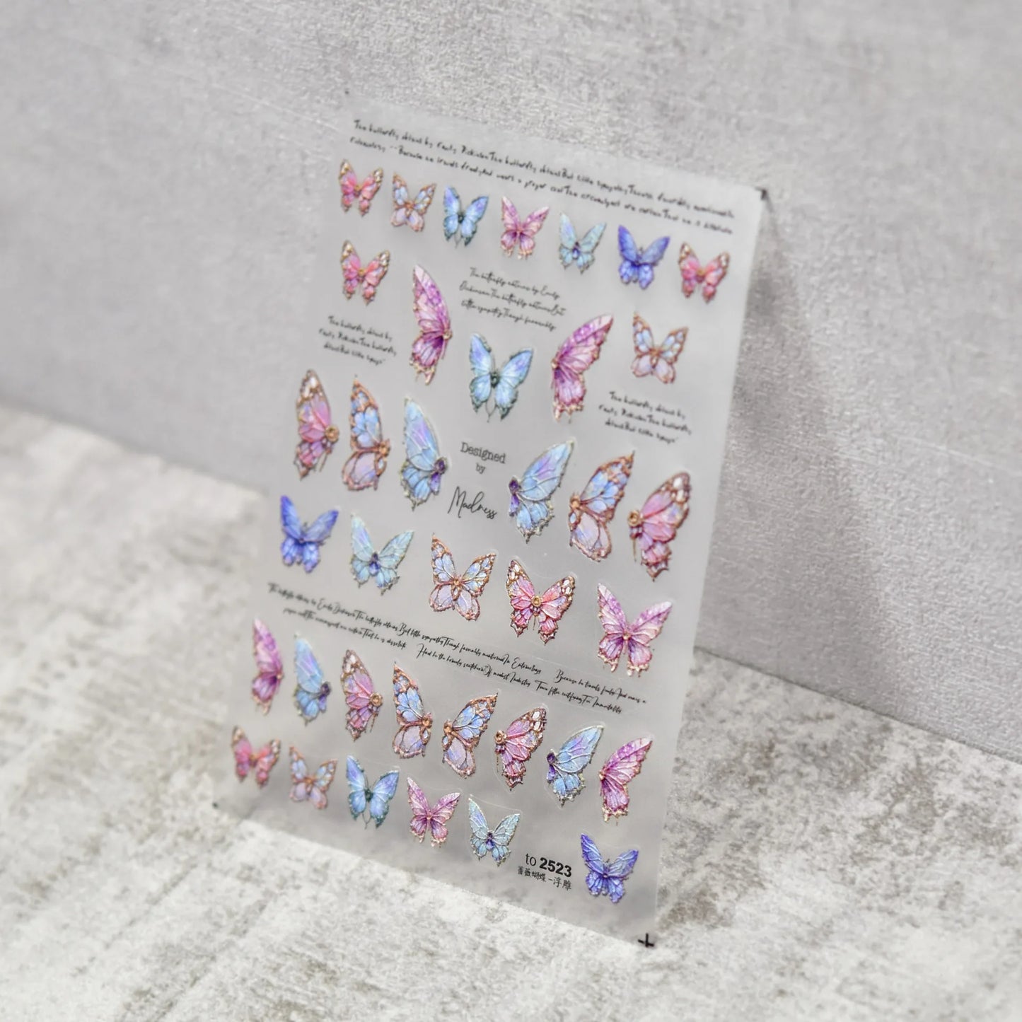 Bronzing Gilded Butterfly Nail Art