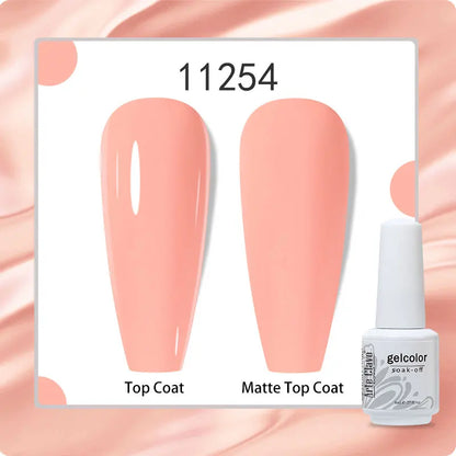 8ml Pure Color Gel Nail Polish Nail Art Manicure Semi Permanent