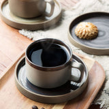Japanese style Coffee Mug Ceramic Mugs Set Cups and Saucers Breakfast