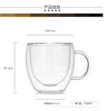 150/250/350/450ml Heat Resistant Double Wall Coffee Cup