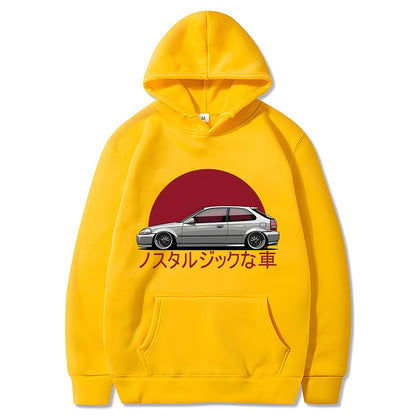 Männer Hoodie Auto Jdm japanische Streetwear Pullover