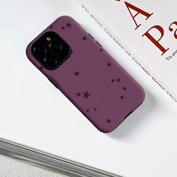 iPhone Magnetic Star Case Purple MagSafe Tough Double Layer Armor