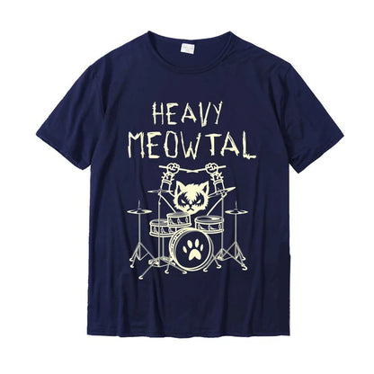 Heavy Meowtal Cat Metal Music Tshirt Women Funny Pet Owner