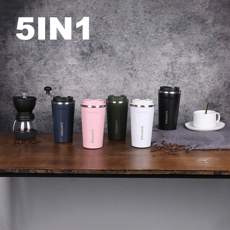 Stainless Steel Coffee Cup Double Layer Vacuum Insulation Cup Office Mug Outdoor