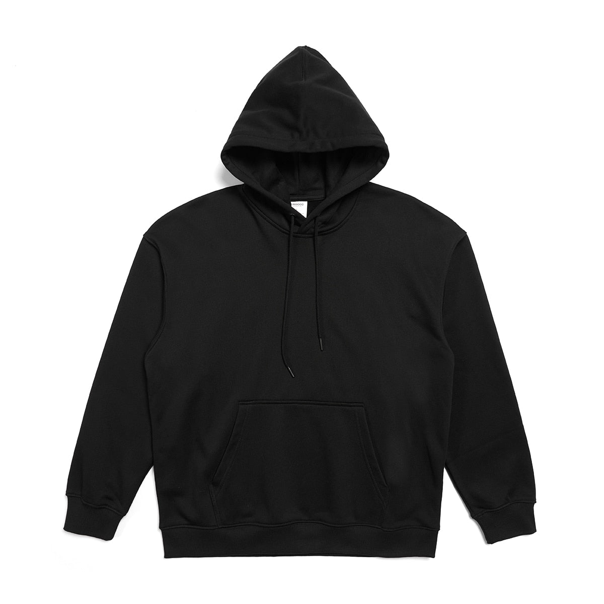 New Hooded Hoodies for Men Thick Fabric, Solid Basic Sweatshirts with Quality Jogger Texture Pullovers