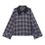 Winter Plaid Hooded Jacket Retro Long Sleeve Jacket Coat Outerwear