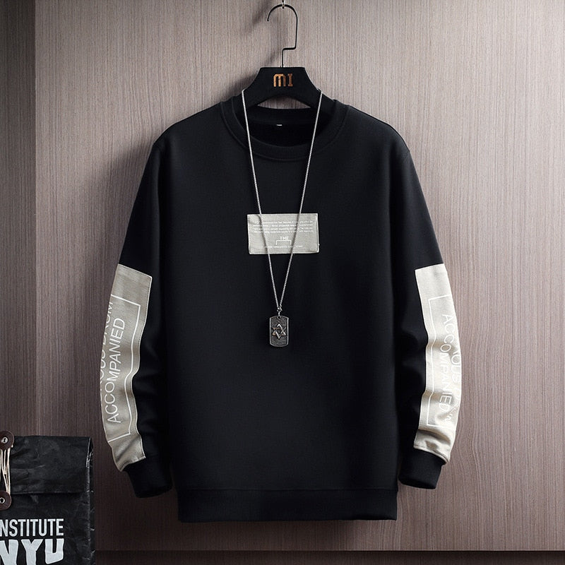 Sweatshirt Men Harajuku Casual Cotton Streetwear Clothes