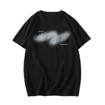 T Shirt Men Print Black Khaki Top Tees Oversize