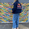 Trendige Redbull F1 Racing Jacke im Vintage-Stil, amerikanische Retro-Mode