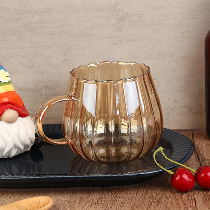 Heat-Resistant With Handle Glass Mug Breakfast Milk Cup Cute Office