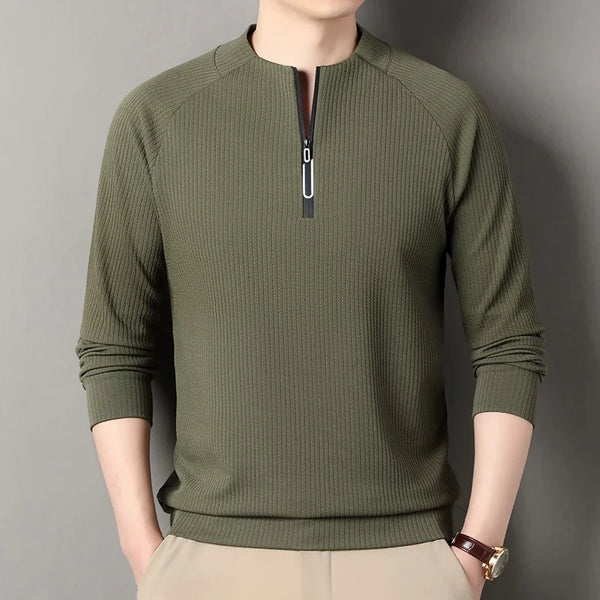 Autumn and Winter Men's Velvet Hoodie Long Sleeve Zipper