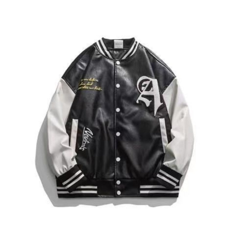 Vintage Y2K American Retro Street Letter Jacket For Men