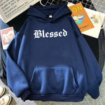 Blessed Printed Hoodies Clothing Pullover Sweatshirt