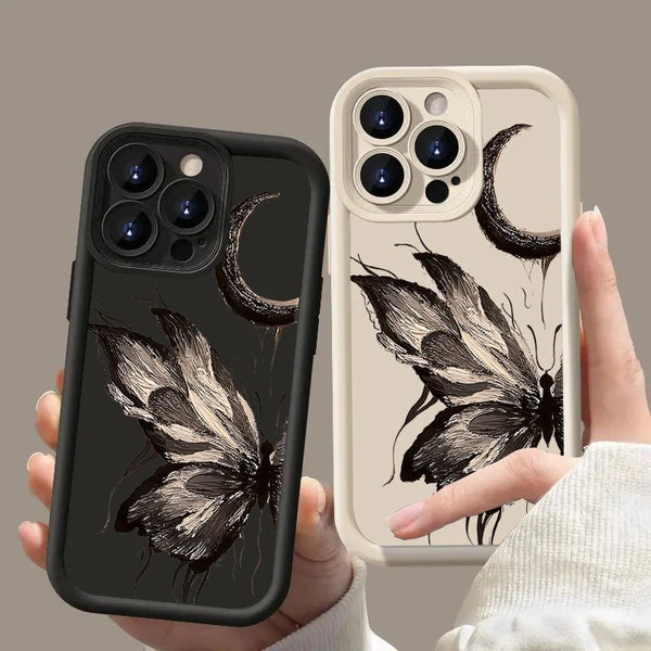 Art Oil Painting Butterfly Soft Case for IPhone