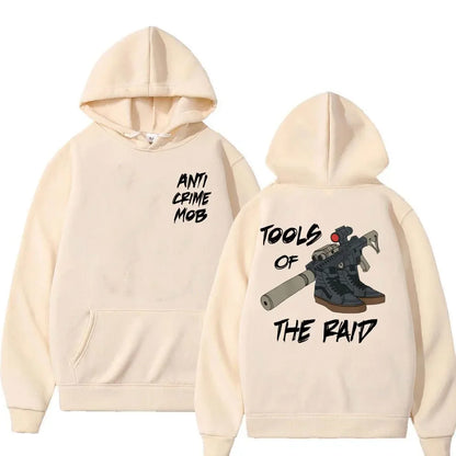 Anti Crime Mob Tools of The Raid Graphic Hoodie