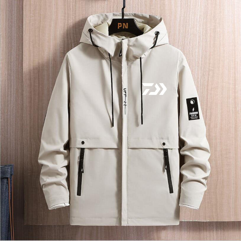 Spring Autumn  Fishing   Jacket Hooded Windbreaker Senior Cycling Leisure Sportswear Top - xinnzy