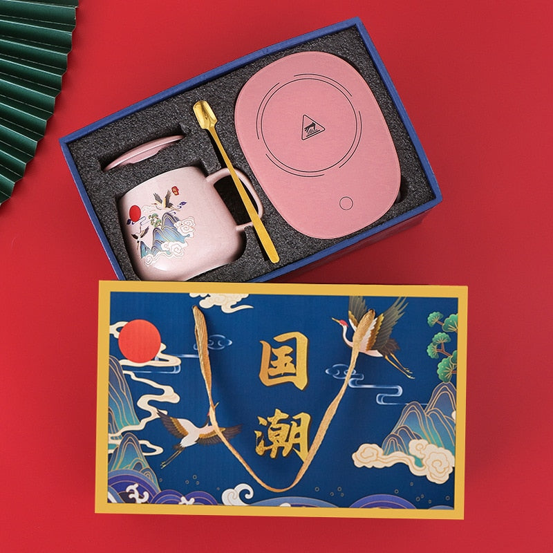 Mugs With Lid Coffee Cup Usb Coaster Warmer Pad Constant