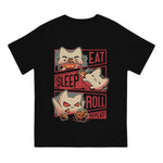 Eat Sleep Roll Repeat T-Shirt Gaming Humor