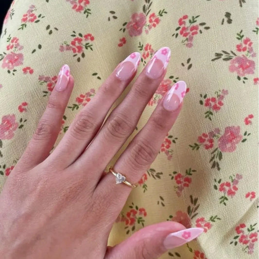 Nials Ballet Style Grace French Handmade 3D Medium Almond