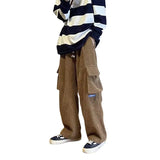 Pants Y2k Man Pocket Design Trend Wide Streetwear Harajuku