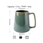 24 OZ Large Coffee Mugs, Tall Ceramic Cup with Handle