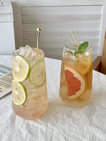 500ml Fruit Tea Cup Cold Drink Juice Drink Cup Household High Value Glass