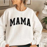 Stylish Mama Varsity Sweatshirt Super Mom Shirt for Mother's Day and Beyond