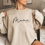 Schickes, personalisiertes Mama-Sweatshirt mit stilvollem Komfort für den Muttertag und frischgebackene Mütter