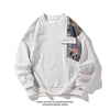 Men's Pullover Sweatshirt Harajuku Embroidered Bear Pattern Sweatshirts